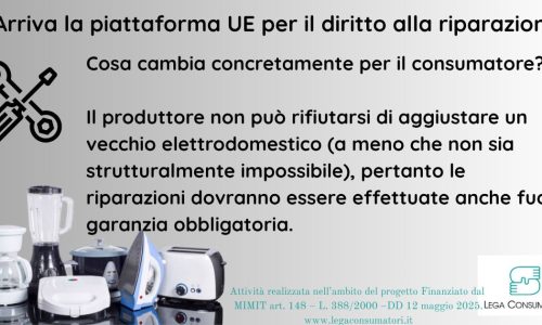 Arriva la piattaforma UE per la riparazione