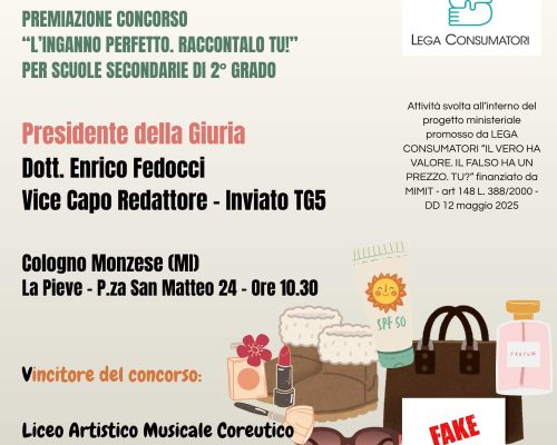 Premiazione Concorso Nazionale “L’Inganno perfetto. Raccontalo Tu!”