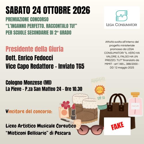 Premiazione Concorso Nazionale “L’Inganno perfetto. Raccontalo Tu!”