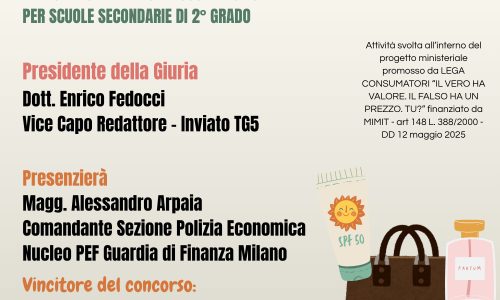 Premiazione Concorso Nazionale “L’Inganno perfetto. Raccontalo Tu!”